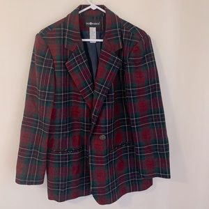 Vintage Plaid Blazer!